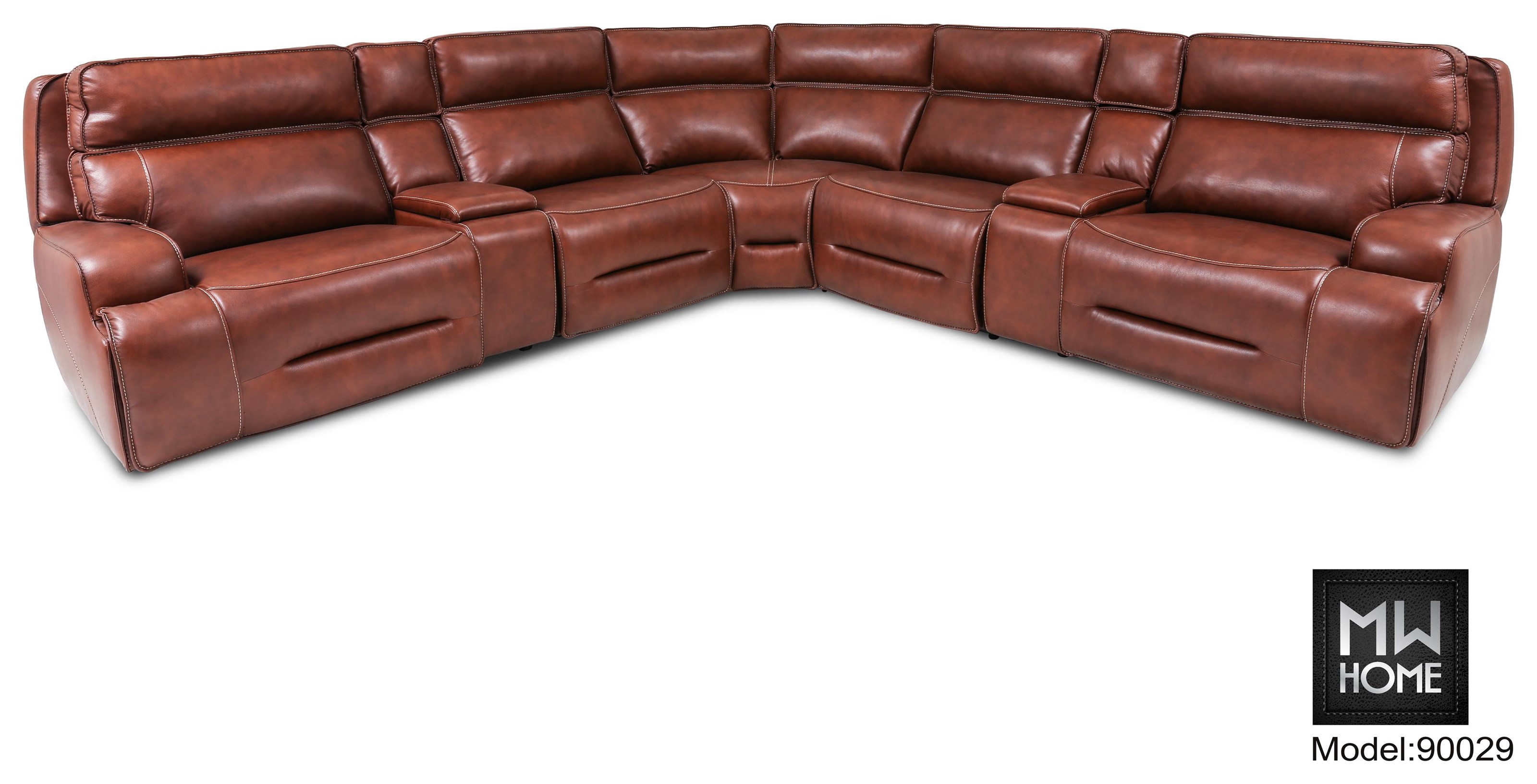 Cheers x8698m casual store reclining sectional sofa